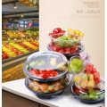 Pet Clear Plastic Compartment Take Away Salad Food Container Tray 11